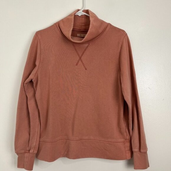 Madewell Tops - Madewell Coral Cowl Neck Sweatshirt